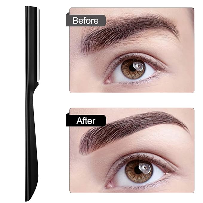 Eyebrow Razor, S.T. Friends 10Pcs Face Razor for Women Exfoliating Dermaplaning Tool, Dermaplane Razor Peach Fuzz Removal, Eyebrow Shaper Trimmer Facial Shaver Help Exfoliate and Smooth the Skin