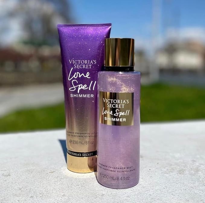 Victoria's Secret Fragrance Body Lotion & Body Mist Set (Love Spell Shimmer)-BrightBean Baby
