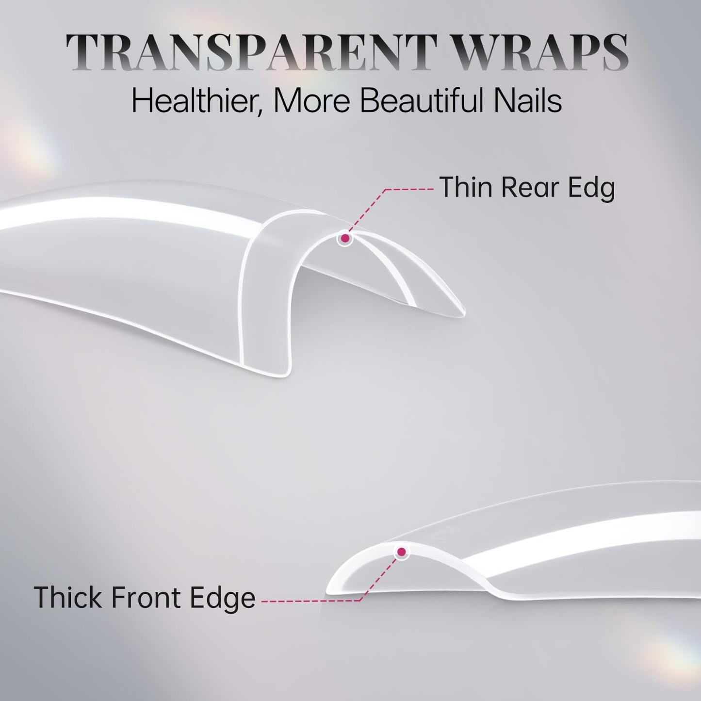 krofaue 100PCS Clear False Nails Tips and Nail Gule Kit, Half Cover Lady French Style Acrylic Artificial Tips 3Pcs Nail Glue for Nail Extension kit Nail Tips Art Salons and Home DIY-BrightBean Baby