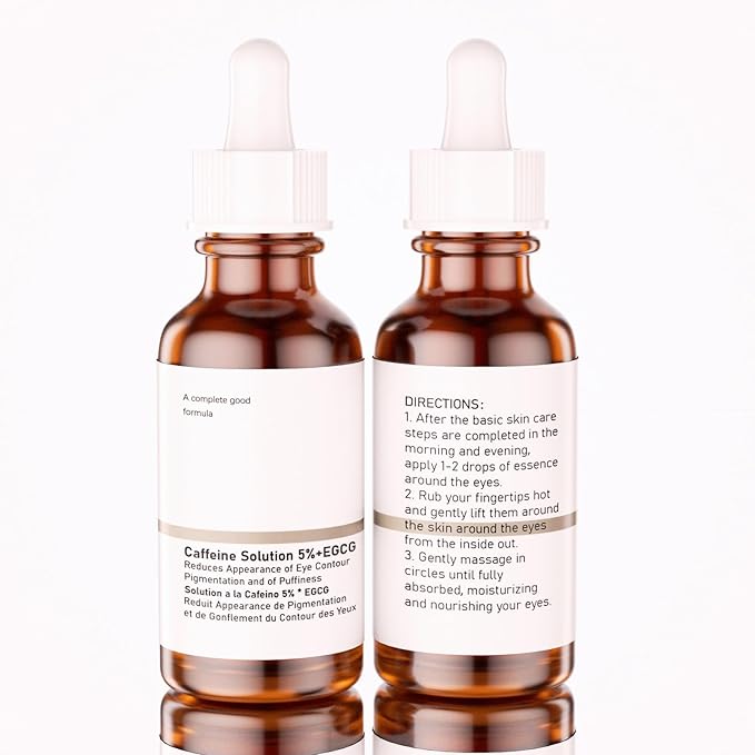 The Caffeine Solution 5% + EGCG,Reduces Appearance of Eye Contour Pigmentation and Puffiness,Under Eye Serum (30ml) Caffeine For Face Moisturizing Serum (2)-BrightBean Baby