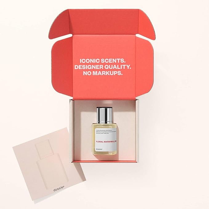 Dossier - Eau de Parfum - Floral Marshmallow - Inspired by By Kilian's Love,Don't Be Shy - Perfume Luxury - Pure Infused - Paraben-Free - Vegan - Feminine - For Women -Fragrance 3.4 oz (Spray 100ml)