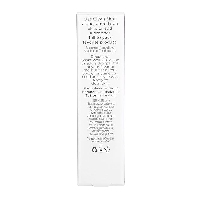 Pacifica Clean Shot Niacinamide Zinc and Hemp 10 Percent Complex Unisex 0.8 oz-BrightBean Baby