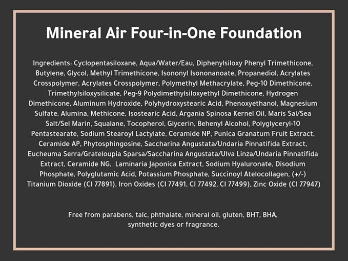 Mineral Air Four-in-One Foundation for Mineral Air Mist Device—Color, 10 ml, Travel Size - Light-BrightBean Baby