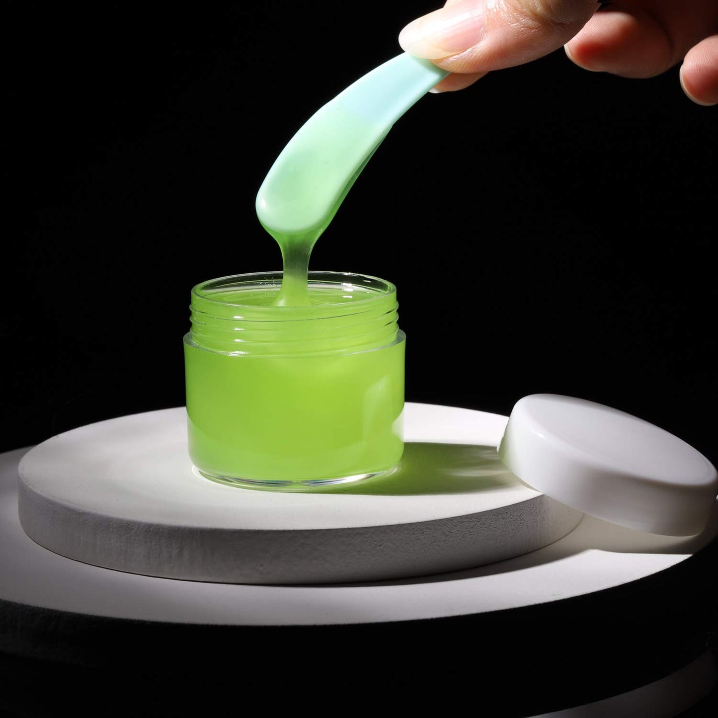 100 Count Sample Containers with lids 20g Plastic Cosmetic Jars Leak Proof Traveling Makeup Containers for Cream and Lotions - White-BrightBean Baby