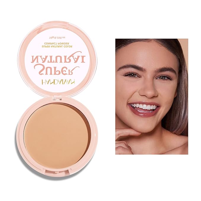 Pressed Face Powder Makeup Mineral Foundation Finishing Powder Pressed Finishing and Setting Powder Loose Setting Powder Makeup #05-BrightBean Baby