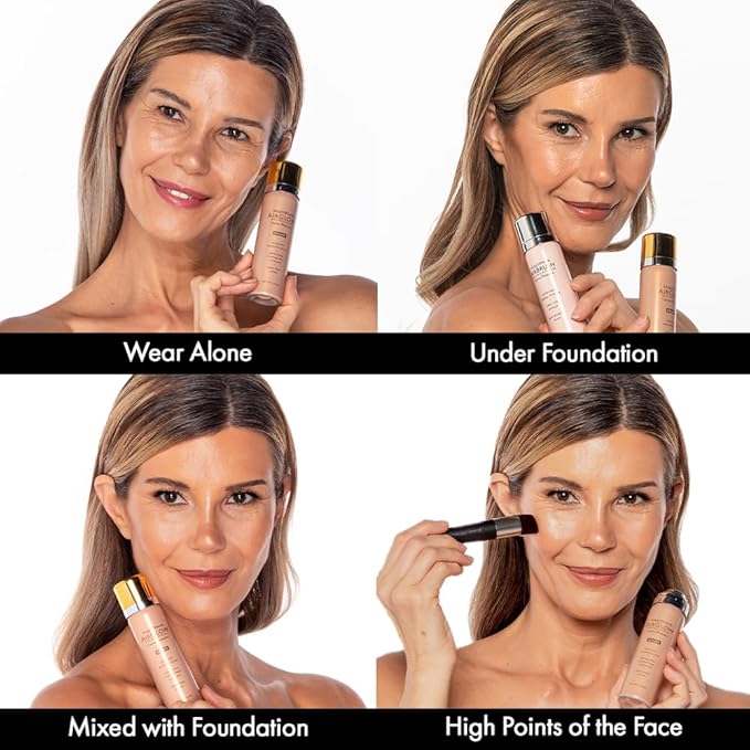 Jerome Alexander MagicMinerals AirGlow Tinted Highlighting Night Mist, Illuminating Airbrush Tinted Moisturizer Spray | 2PC | Champagne Glow-BrightBean Baby