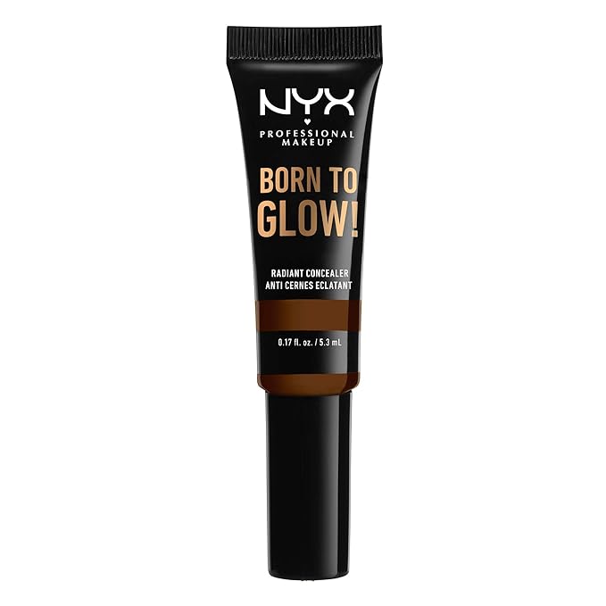 NYX PROFESSIONAL MAKEUP Born To Glow Radiant Concealer, Medium Coverage - Walnut-BrightBean Baby