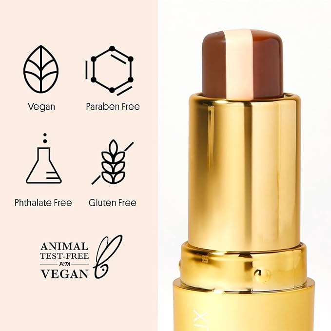 Winky Lux Affogato Tri-Color Tinted Lip Balm – Hydrating Lip Care with Jojoba Oil & Vitamin E, Sheer Nude Tint, Vanilla Coffee Scent, Moisturizes and Softens Dry Lips-BrightBean Baby