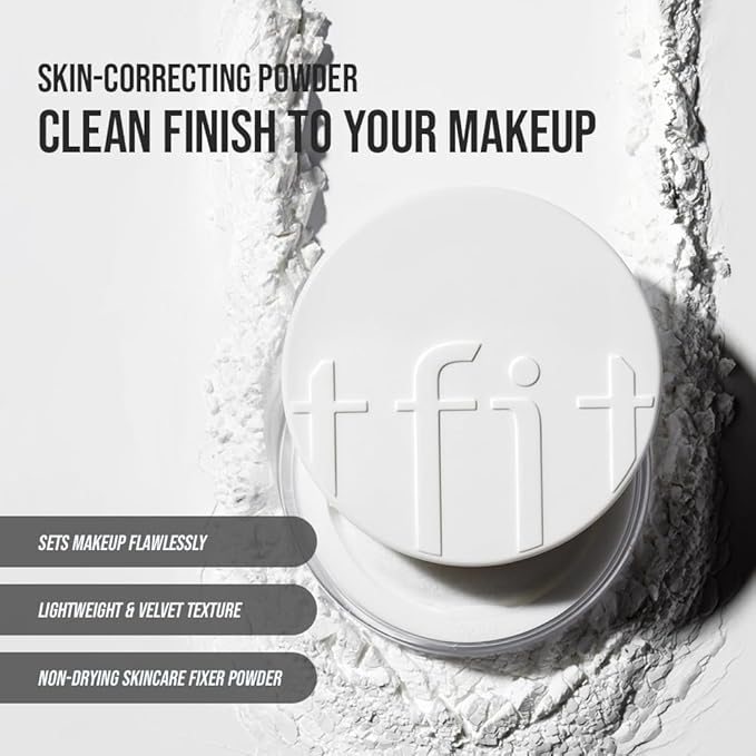 Translucent Set Finishing Powder - Sebum Control Face Loose Powder, Matte & Silky Finish, Lightweight, Long-lasting, Korean Makeup, 0.24 Oz. (02 Skin Beige, 0.24 Oz.)-BrightBean Baby