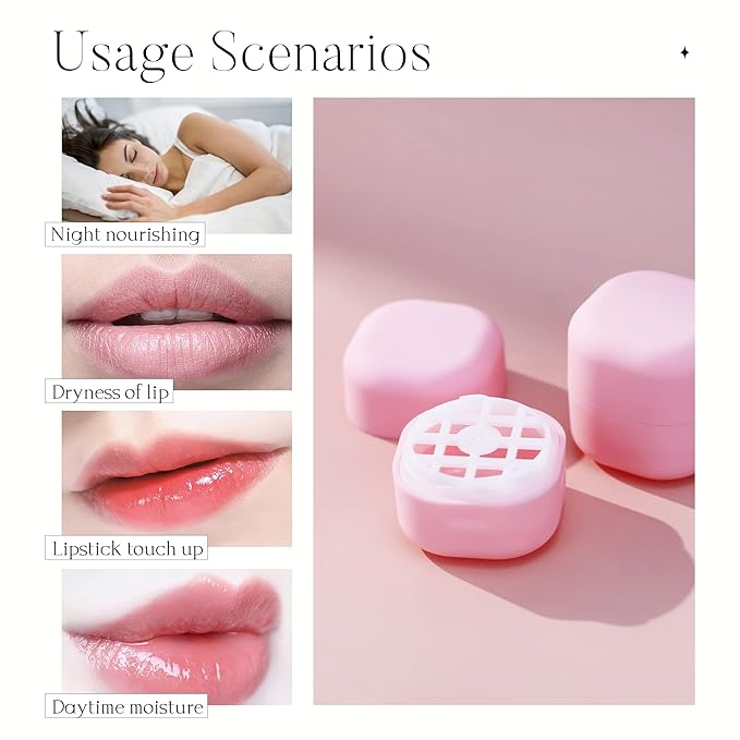 0.25 oz(7g) Empty Lip Balm Square Containers Tubes Lipstick 12 Pieces for Make Natural Lip Balm Lip Care - DIY & BPA FREE (Pink)-BrightBean Baby