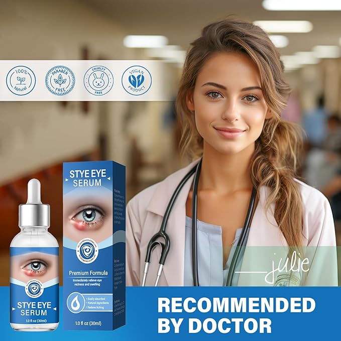 Stye Eye Treatment, Stye Eye Serum for Styes Chalazion and Blepharitis, Gently Cleanses Lashes and Eyes, Restore Healthier Eye Skin, 1 Fl.oz-BrightBean Baby