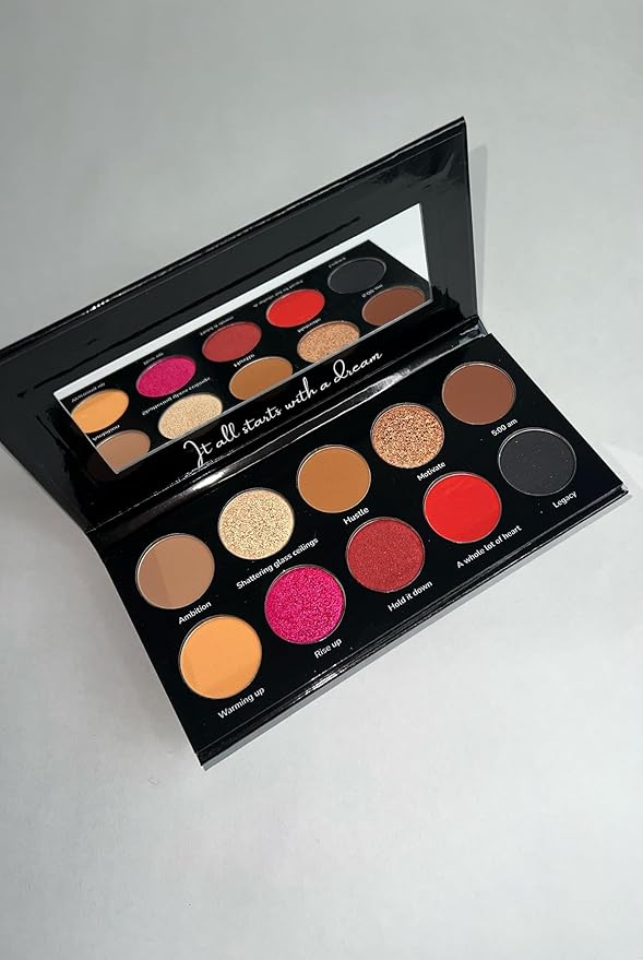 Beauty The Dream Palette, Eyeshadow Palette, Eye Shadow Palette Makeup, Face Makeup Palette, 10 Colors Makeup Kit, Multipurpose Beauty Makeup Set, Pigmented Eye Makeup Palette for Women-BrightBean Baby