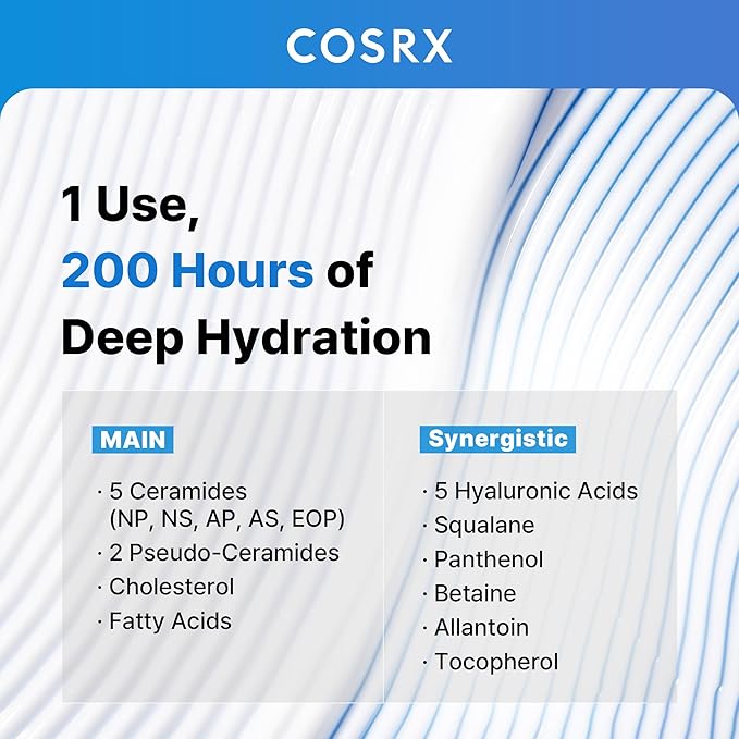 COSRX Ceramide Skin Barrier Moisturizer for Face with 7 Ceramides, Hyaluronic Acid & Panthenol for All Skin Types, 2.7 fl.oz, Korean Skin Care-BrightBean Baby