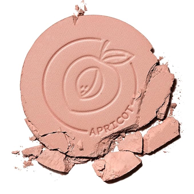 Face Blush, Powder Blush Makeup, Longlasting Highly Pigmented Face makeup, Smooth, Vegan & Cruelty Free, 1 Count, 01 APRICOT-BrightBean Baby
