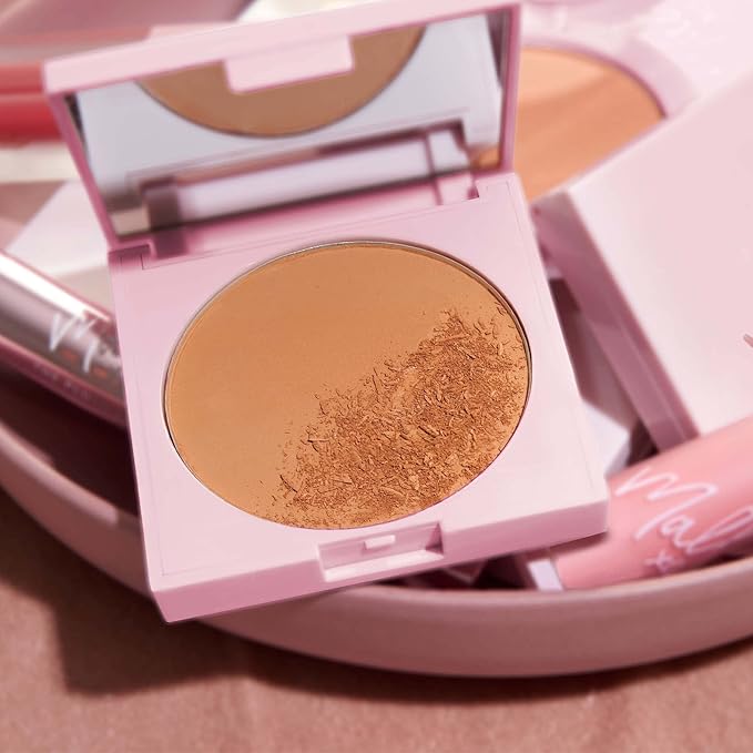 Mally Beauty The Anti-Powder Tinted Finishing Brightener, Light Mally Beauty The Anti-Powder Tinted Finishing Brightener Powder, Deep- Matte Finish, Brightens complexion and Blurs imperfections-BrightBean Baby