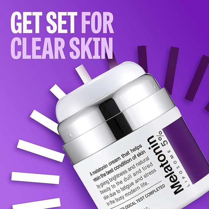 Time Return Melatonin Cream | Face Hydrating Cream & Face Moisturizer for Dry Skin | Relaxing Face Cream for Women & Men | Melatonin Face Cream for Resilient Skin, 1.76 oz-BrightBean Baby