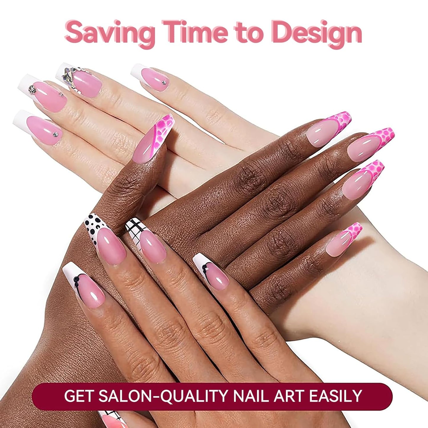 BORN PRETTY Stamping Temeplates Set,Butterfly Necklace Leopard Print Theme Nail Image Plates Nail Art Stamping Plate Manicuring DIY Printing Tools 4PCS-BrightBean Baby