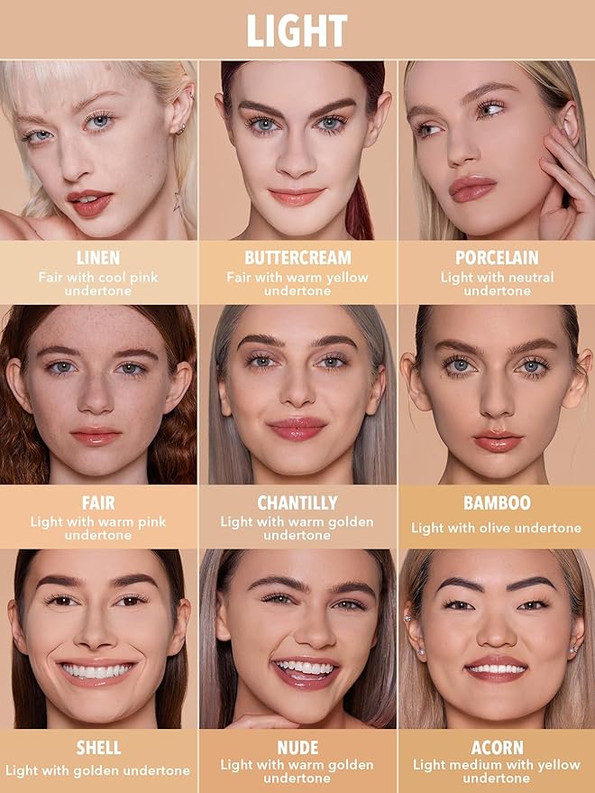 SHEGLAM SKin-Focus Full Coverage Powder Foundation Oil-Control Lightweight Face Pressed Powder Makeup-Chantilly-BrightBean Baby