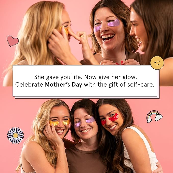 grace & stella Retinol Under Eye Patches for Puffy Eyes and Dark Circles - Restoring Gel Under Eye Masks with Hyaluronic Acid - Vegan Cruelty-Free Skincare - Birthday Gifts for Women (Purple, 6 Pairs)-BrightBean Baby