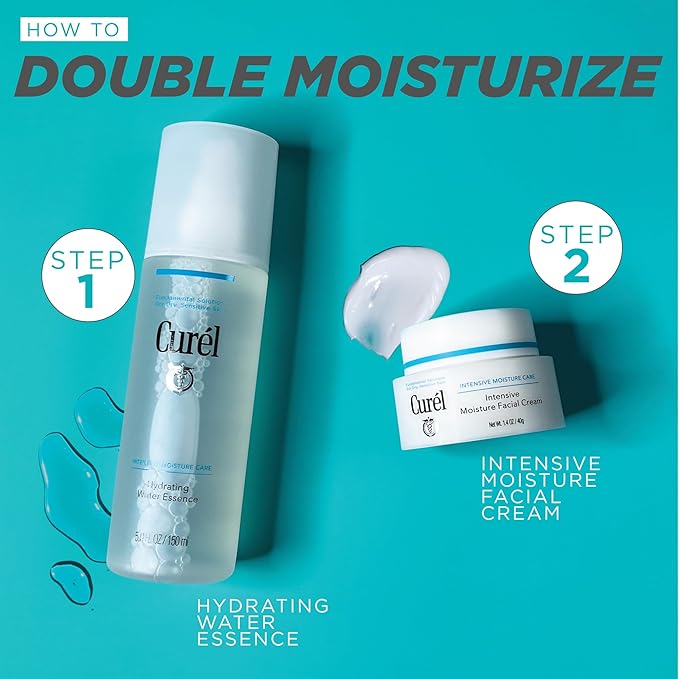 Curel Japanese Skin Care Intensive Face Moisturizer Cream, Hydrating Face Lotion for Dry to Very Dry Sensitive Skin, Anti-Aging, Fragrance-Free, Anti-Wrinkle Japanese Skin Care, 1.4 Oz-BrightBean Baby