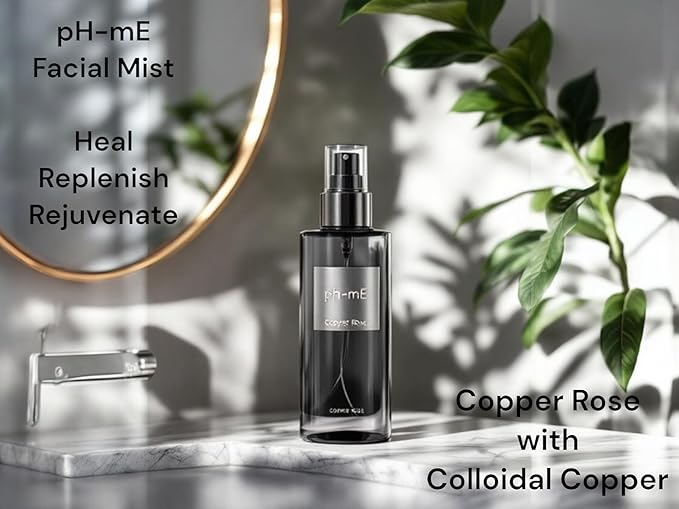 Hydrating Cleaning Face Mist, Copper Rose, Pure, Natural, Organic Ingredients Helps your Skin Reduce Wrinkles, Fine Lines, Inflammation, Acne, for Clear Beautiful Skin (2oz)-BrightBean Baby