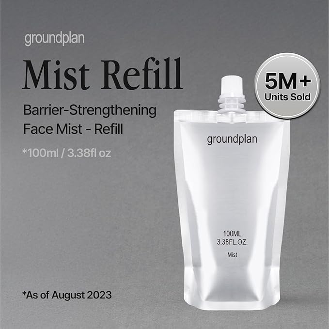 Silver Frost Mist, Refill - Facial Barrier Toner Spray with 80% Witch Hazel Water, Cica for Skin Barrier Repair, Recovery for Sensitive Skin, Dewy Hydration, Korean Skin Care (3.38 fl oz)-BrightBean Baby