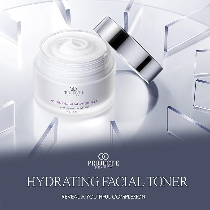 Project E Beauty Nourishing Facial Moisturizer Anti-Aging Skincare| Daily Hydration | For Face And Neck | Smooths & Softens Skin | Reduces Wrinkles & Fine Lines | For Day & Night Use | 50g-BrightBean Baby