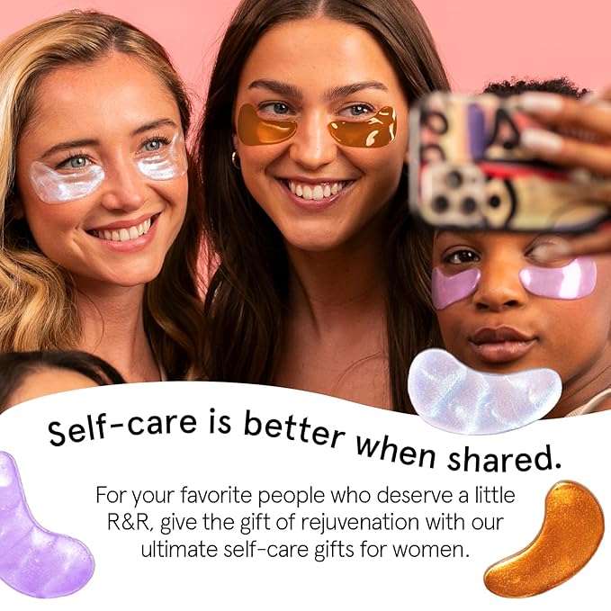 grace & stella Under Eye Patches (12 pairs) Eye Masks for Dark Circles and Puffiness - Birthday Gifts for Women, Bachelorette Party Favors, Bridesmaid Proposal Gifts, Self Care, Spa, Relaxation, Vegan-BrightBean Baby