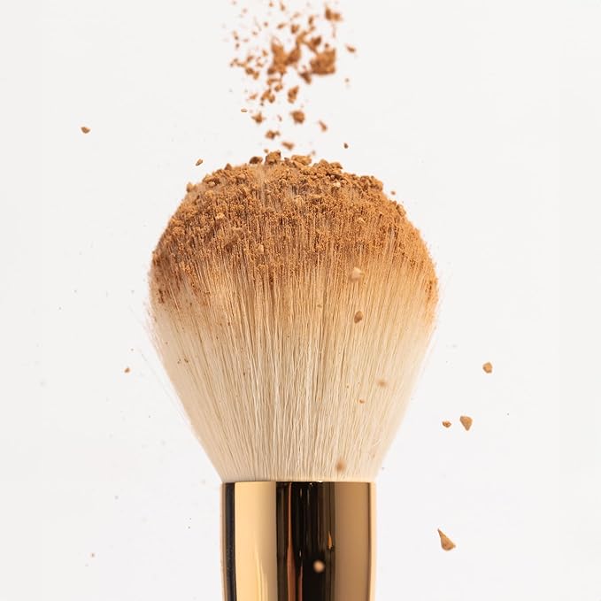 Ogee Powder Brush - Professional Quality Makeup Brush - Ultra-Soft Powder Setting Brush with Vegan Fibers for Flawless Application-BrightBean Baby