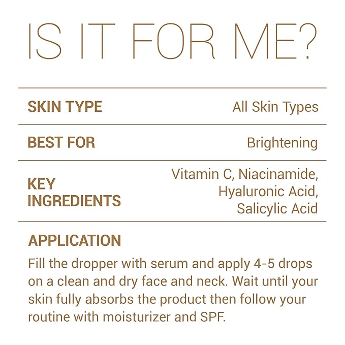 Niacinamide with Salicylic Acid Serum for Face, Hydrating Dark Spot Facial Serum & Plumb Skin, Daily Skincare Essential, 1 fl. oz, Made in Europe-BrightBean Baby