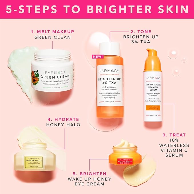 Farmacy 2% Salicylic Acid Toner for Face + 3% Tranexamic Acid Brightening Toner - Exfoliating Skincare Set to Minimize Pores + Reveal a Healthy-Looking Complexion (2 Count)-BrightBean Baby