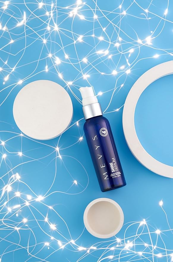 Shine Serum 2 Oz. (Color Protection - Thermal Protection), Hair Serum for Split Ends and Healthy Hair, Hair Style and Frizz Control, Hair Protector for Heating Tools, Seal Color and Color Care-BrightBean Baby