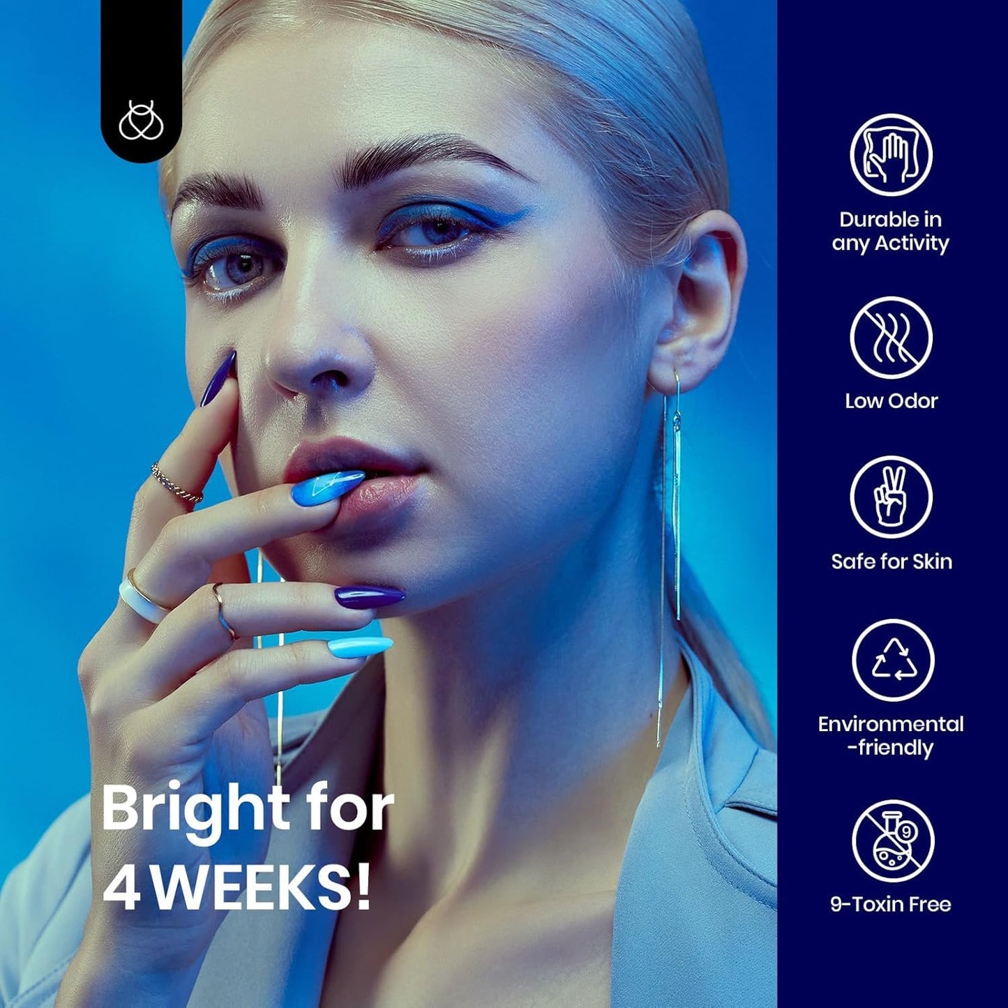 Beetles Navy Blue Gel Nail Polish, 15ml Midnight Ocean Dark Blue Soak Off Uv LED Nail Lamp Gel Nail Polish Manicure Salon and DIY at Home-BrightBean Baby