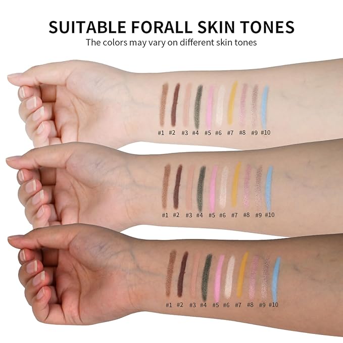 Eyeshadow Stick Matte Eye Shadow Pencil Cream to Powder Eye Brightener Crayon Long-Lasting Crease-Proof Neutral Eyeshadow Buildable & Blendable High Pigmented Eye Liner Makeup for Women, 2 PECAN-BrightBean Baby