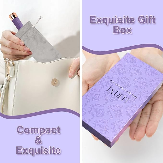 Facial Hair Remover for Women, Painless Rechargeable Hair Removal Device, Comes with 2 Replacement Heads, Portable Electric Shaver/Razors for Face, Chin, Upper Lip, arms (Sky Blue)-BrightBean Baby