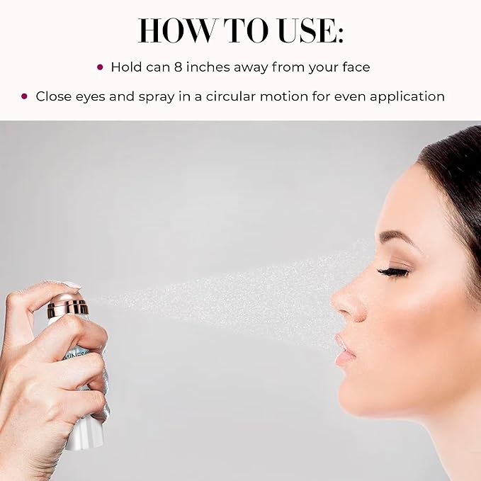 LUMINESS Waterproof Setting Spray for Makeup, Airbrush Spray Makeup Sealant (2.36 fl oz) - Long-Lasting Face Make Up Spray with Hydrating Mist Helps Control Oil & Replenishes Moisture-BrightBean Baby