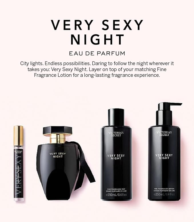 Victoria's Secret Very Sexy Night Fine Fragrance 8.4oz Mist-BrightBean Baby