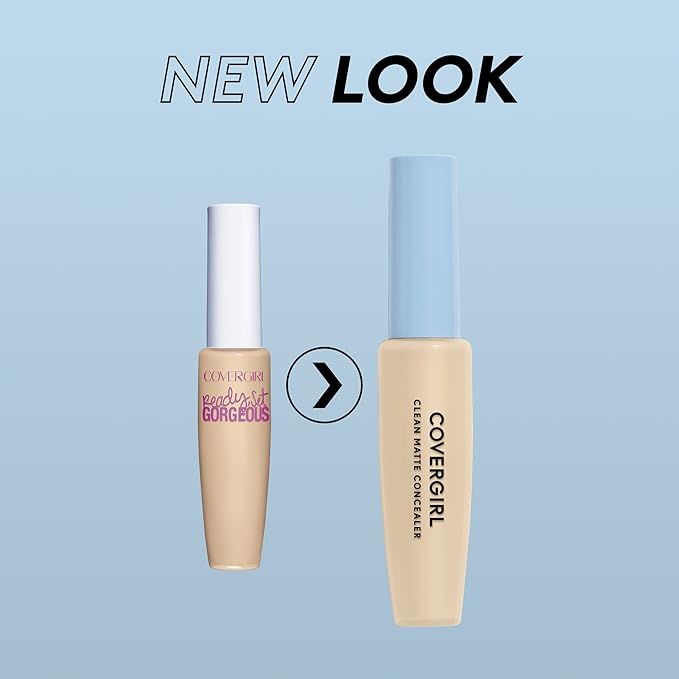 COVERGIRL - Clean Matte Concealer, Oil-Free, Lightweight Formula, Blendable, Natural-Looking Coverage, 100% Cruelty-Free-BrightBean Baby