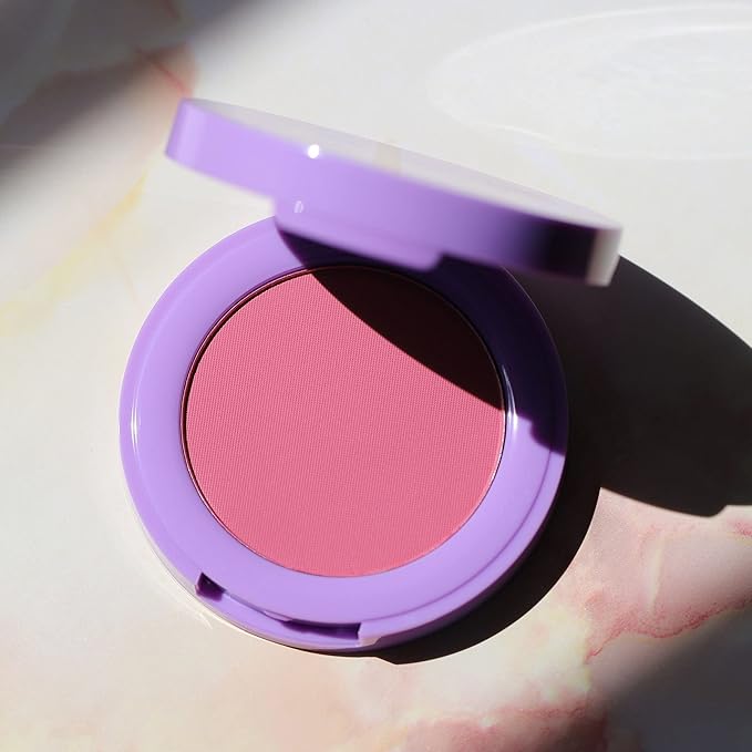 Half Caked In Bloom Powder Blush | vegan & cruelty-free, fragrance-free, highly pigmented, primer-infused | 3.8g (Bunny)-BrightBean Baby