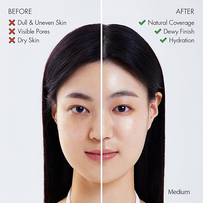 AGE20'S Signature Essence Pact SPF 50+ | Pack of 2 | 27C HONEY | Cream Foundation, Dewy Finish, Natural Coverage | Korean Cushion Foundation-BrightBean Baby