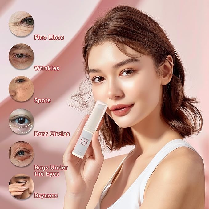 1Pcs Retinol Eye Stick, Retinol Under Eye Cream for Puffiness and Dark Circles, Hydrating Eye Cream Anti Aging for Enhanced Under Eye Nourishment.-BrightBean Baby