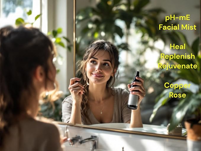 Hydrating Face Mist, Copper Rose, Pure, Natural, Organic Ingredients Helps your Skin Reduce Wrinkles, Fine Lines, Inflammation, Acne, for Clear Beautiful Skin (3.4oz)-BrightBean Baby