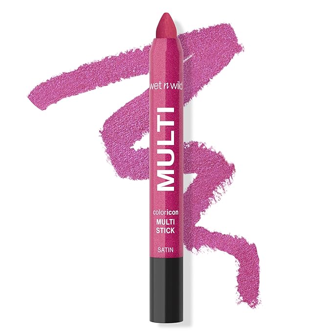 wet n wild Color Icon Cream Eyeliner Eyeshadow Multi-Stick, Moisturizing, Nourishing Velvety Cream-to-Powder Buildable & Blendable Formula, Cruelty-Free & Vegan - Poppy-lar