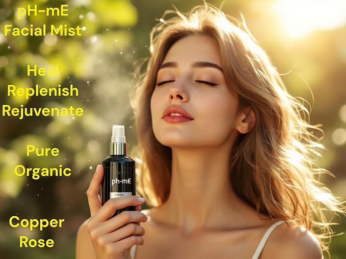 Hydrating Face Mist, Copper Rose, Pure, Natural, Organic Ingredients Helps your Skin Reduce Wrinkles, Fine Lines, Inflammation, Acne, for Clear Beautiful Skin (3.4oz)-BrightBean Baby