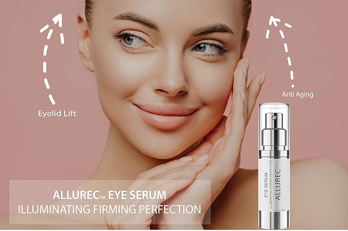 ALLUREC™ Eye Cream Serum: Illuminating Firming Perfection. Best Eye Serum Peptides Cream for Firming Lifting Eyelids Anti- Aging Winkles Bags Dark Circle Puffiness Total Effects.-BrightBean Baby