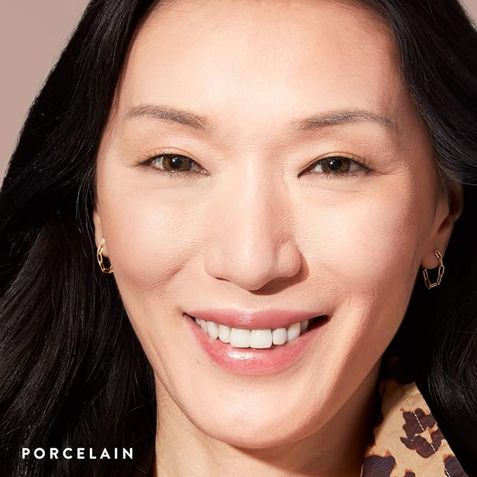 LAURA GELLER NEW YORK Baked Double Take Powder Foundation - Porcelain - Buildable Medium to Full Coverage - Matte Finish-BrightBean Baby