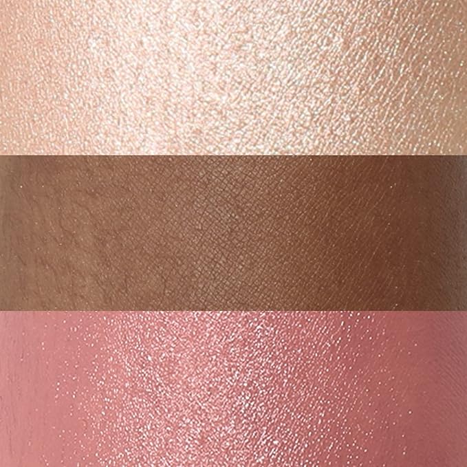 FOCALLURE 3 Pcs Cream Contour Sticks,Shades with Highlighter & Bronzer & Blush,Non-greasy Long-wear Face Contouring Pen,Easy to Sculpt the Face and Create a Lightweight Finishing Makeup,TAN-BrightBean Baby