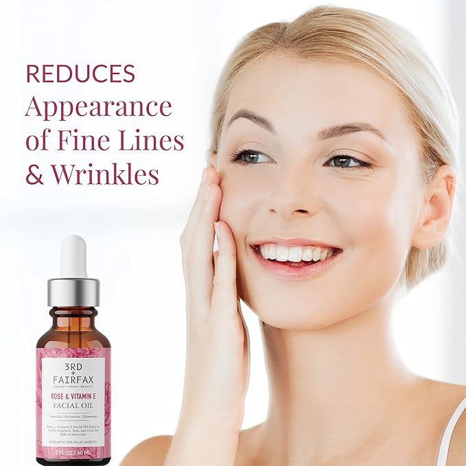 Rose & Vitamin E Facial Oil - 2oz-BrightBean Baby