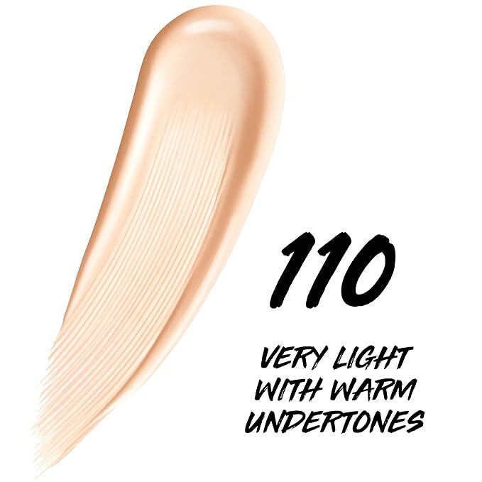 Maybelline Super Stay Up to 24HR Skin Tint, Radiant Light-to-Medium Coverage Foundation, Makeup Infused With Vitamin C, 110, 1 Count-BrightBean Baby