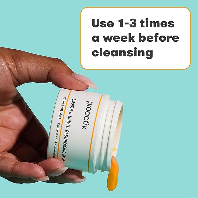 Proactiv Smooth & Bright Resurfacing Vitamin C Face Mask - Targets Post Acne Dark Marks, Hyperpigmentation, Rough Texture, Formulated for Acne-Prone Skin, 1.7 Oz-BrightBean Baby